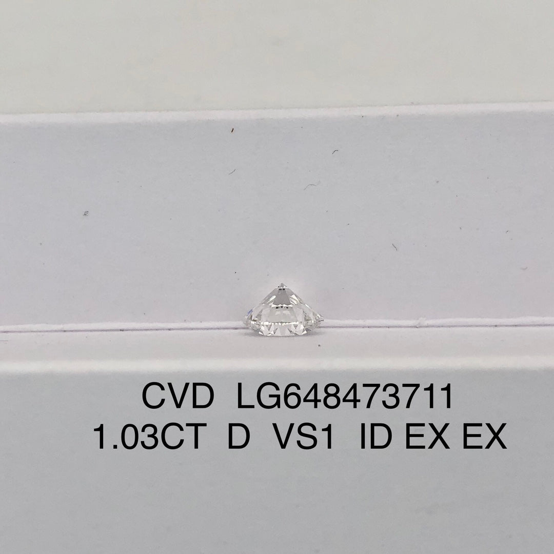 1.03 Carat Lab Grown Diamond Wholesale VS1 IGI Certificate D CVD 3EX Cut