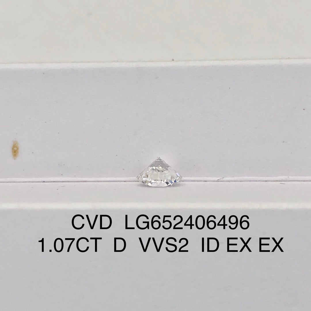 Lab Created Diamond VVS2 IGI 1.07 Carat D CVD NONE 3EX