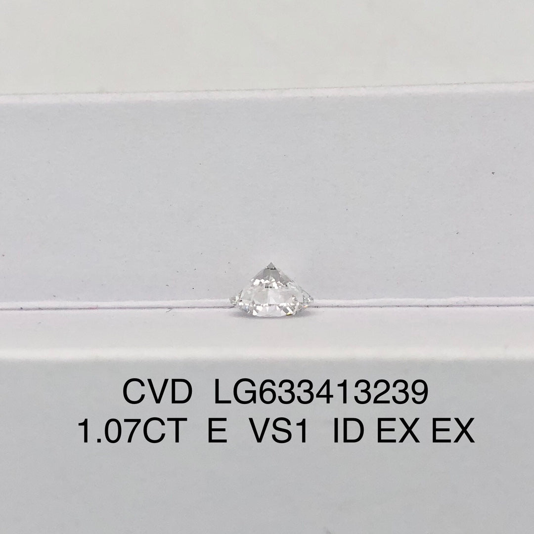 Man Made Loose Diamond VS1 IGI E CVD 1.07 Carat Lab Grown Excellent Cut